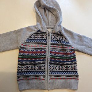 Gymboree 12-18 fairisle zipper sweater